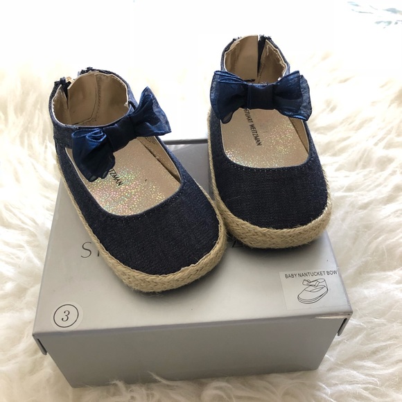 Stuart Weitzman Other - Stuart Weitzman bow jeans baby shoes